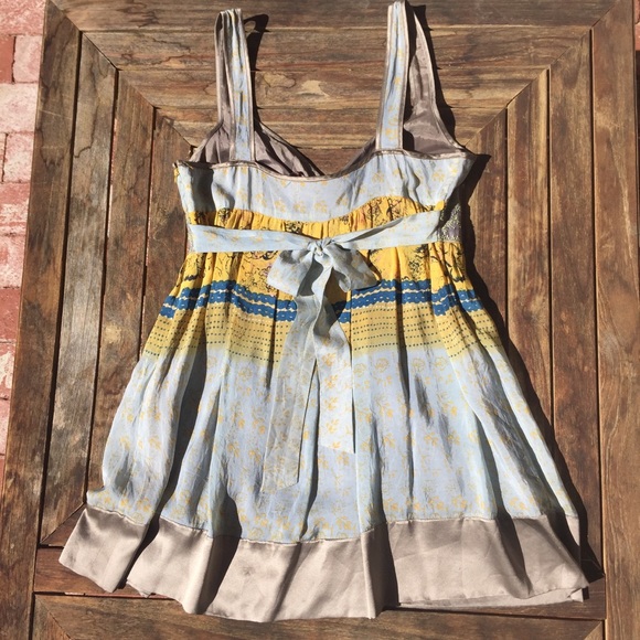 🌿 Johnny Was Floral Silk Tunic Tank/Dress - Picture 8 of 10